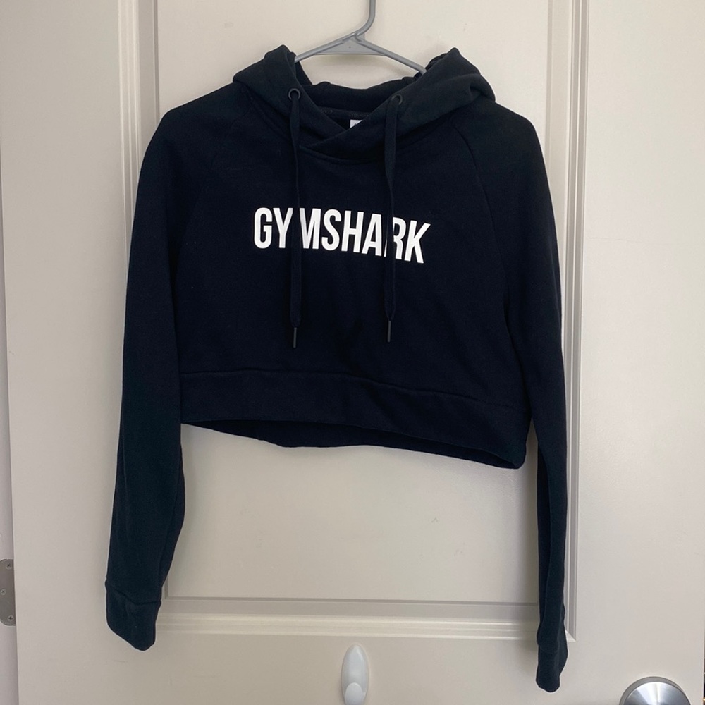 Black Cropped Gymshark Hoodie